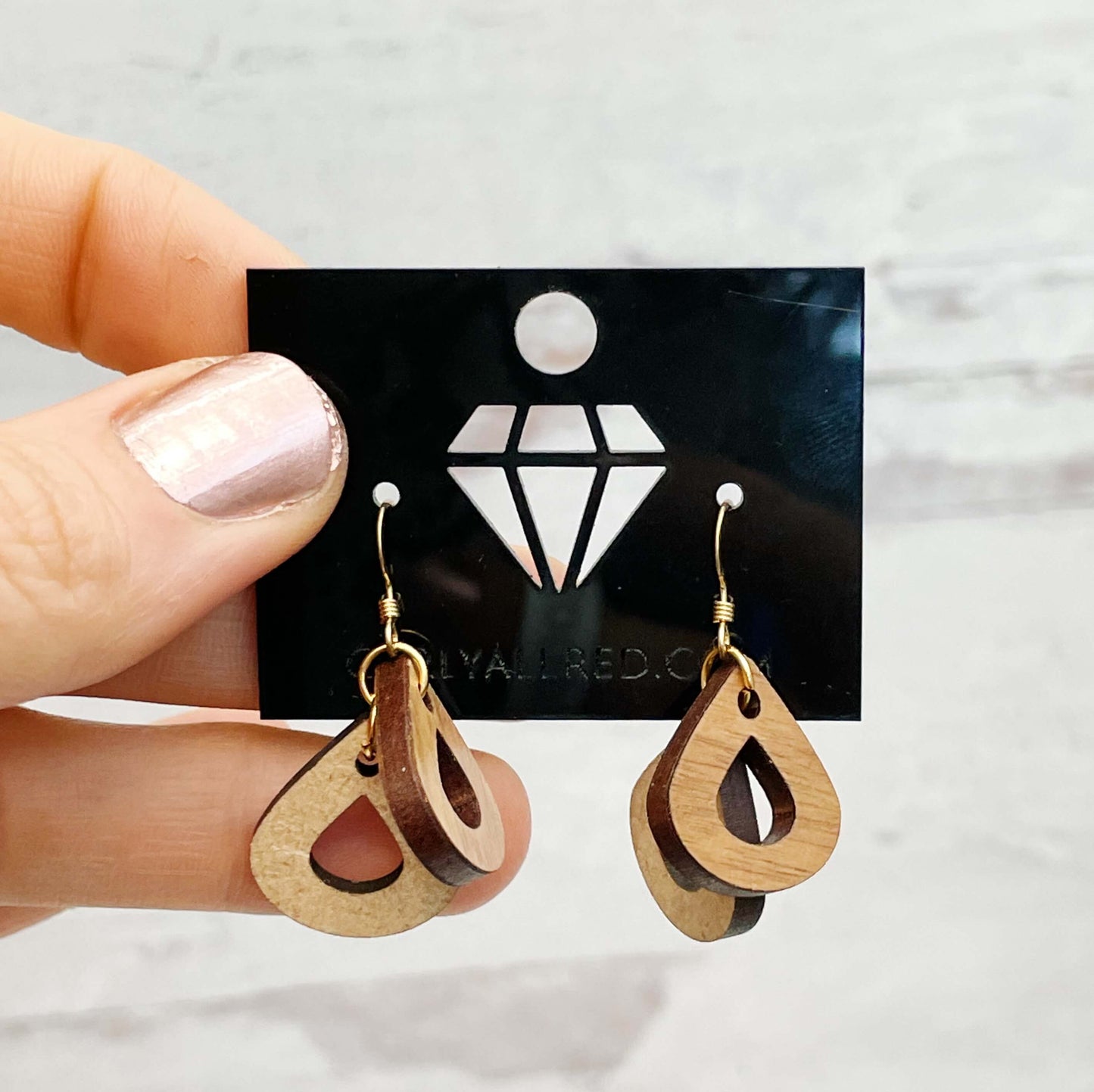 Lightweight Laser Cut Earrings - Chandelier