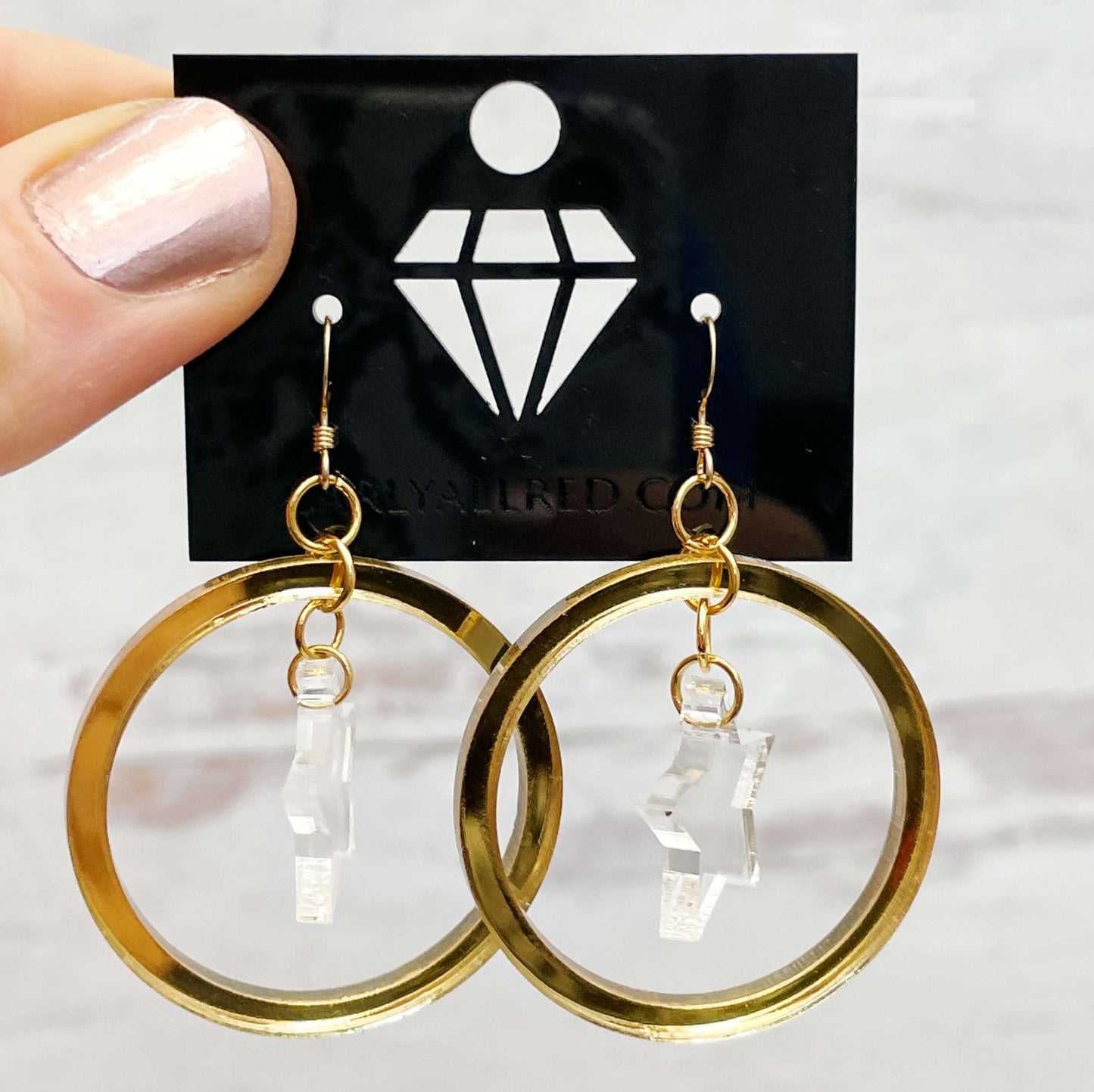 Lightweight Laser Cut Earrings - Chandelier