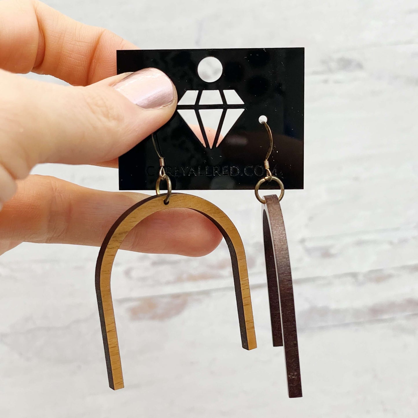 Lightweight Laser Cut Earrings - Arch