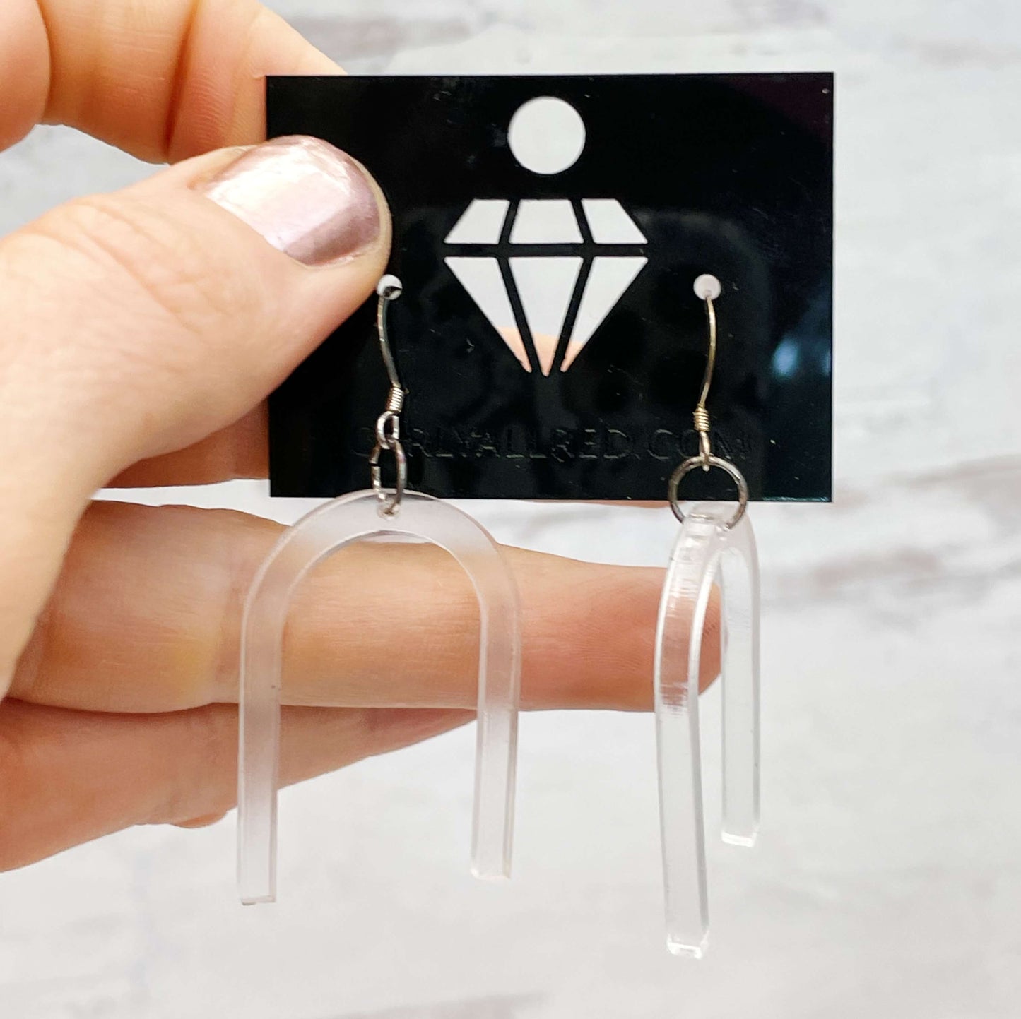 Lightweight Laser Cut Earrings - Arch