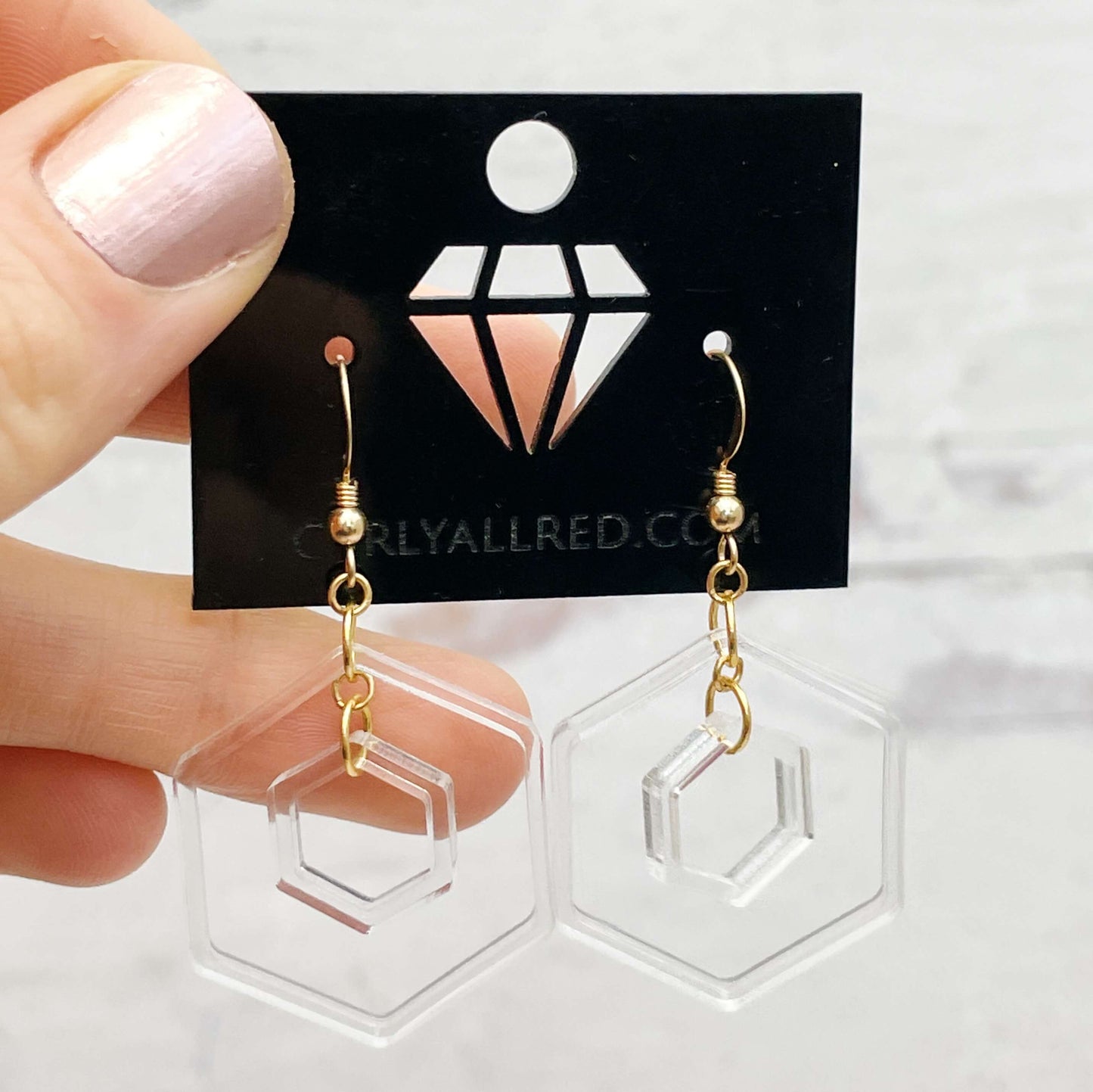 Lightweight Laser Cut Earrings - Chandelier