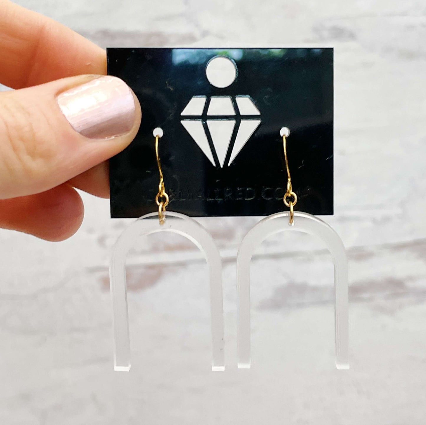 Lightweight Laser Cut Earrings - Arch