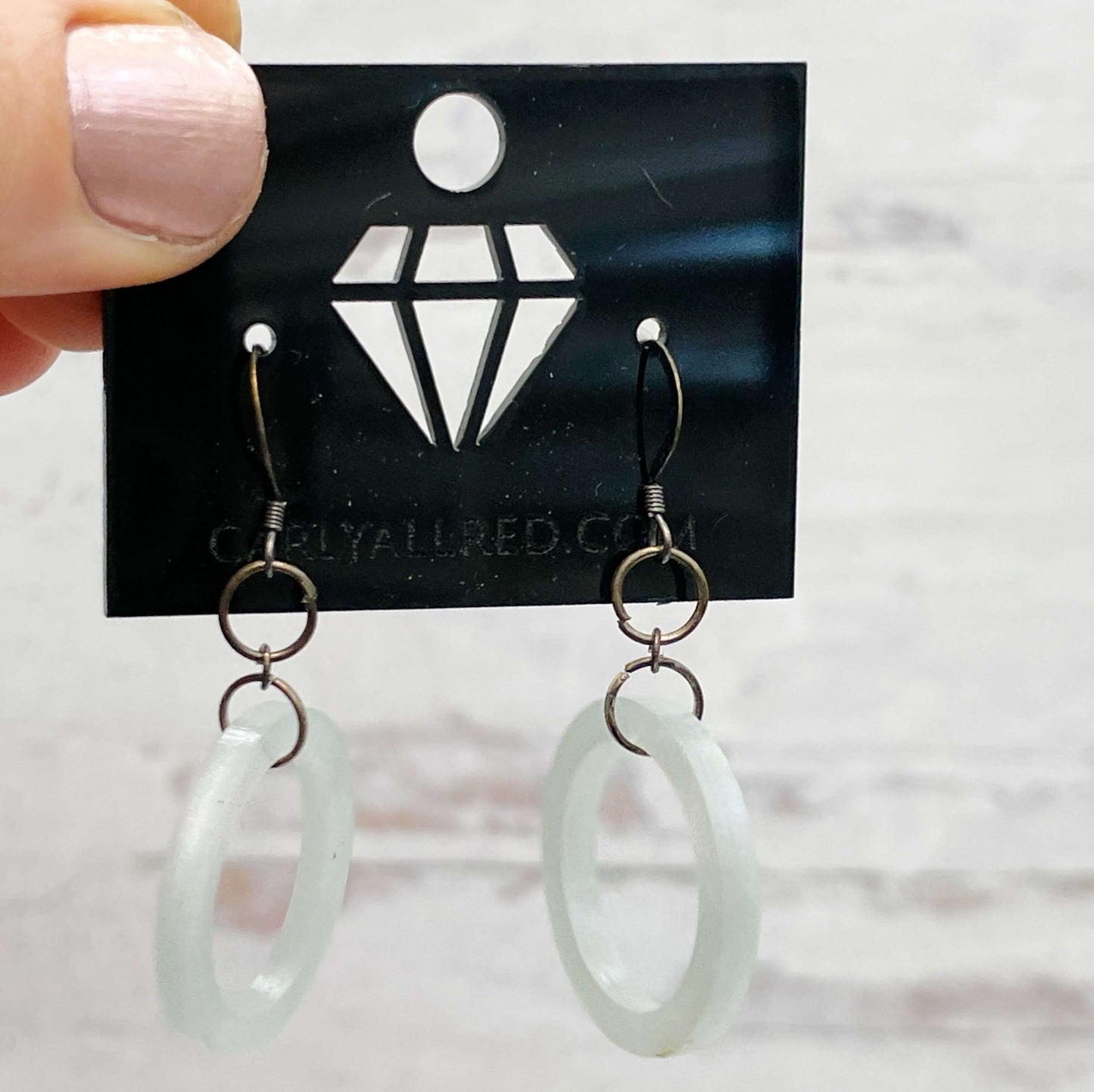 Lightweight Laser Cut Earrings - Single Hoops
