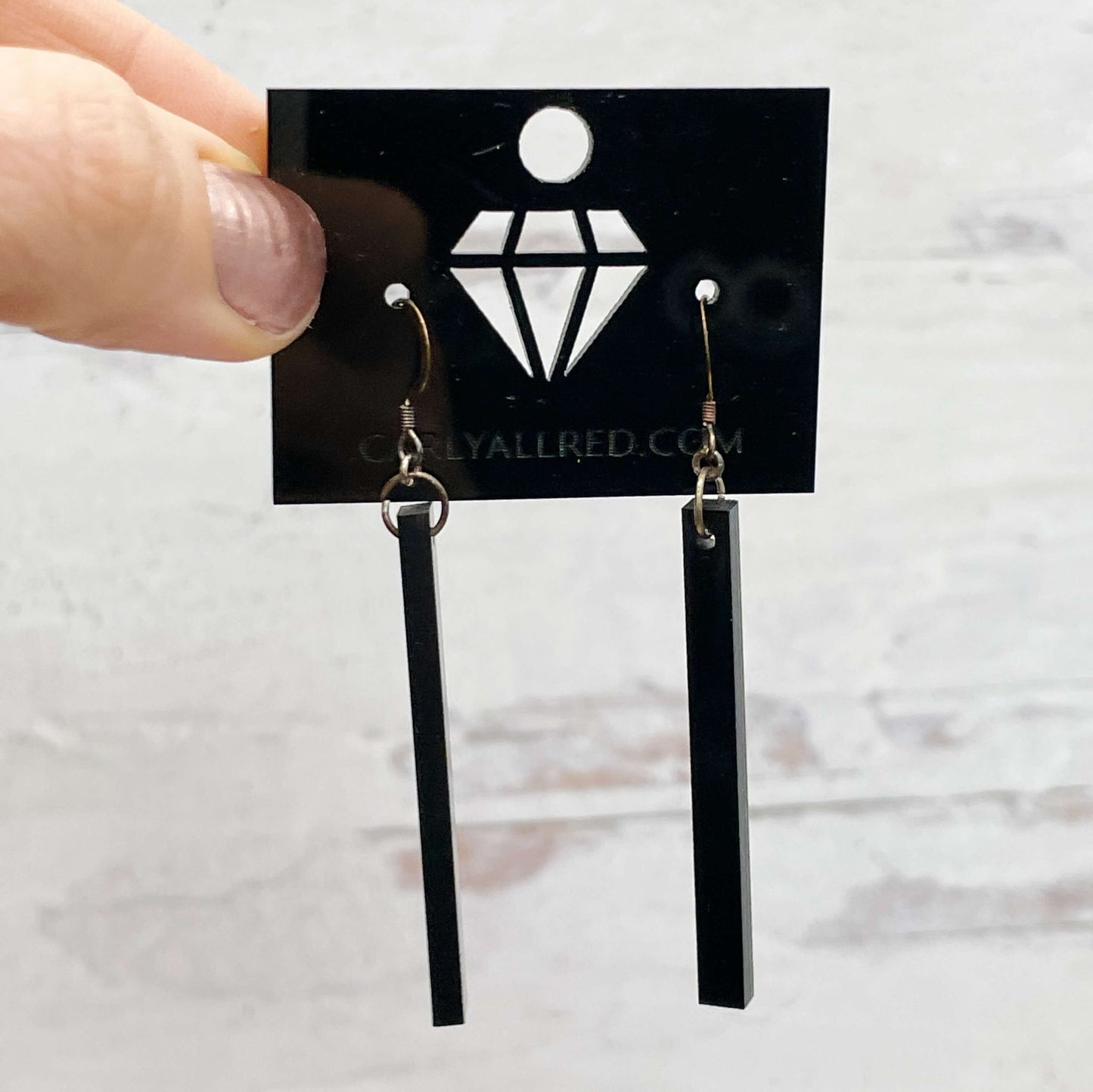 Lightweight Laser Cut Earrings - Matchstick