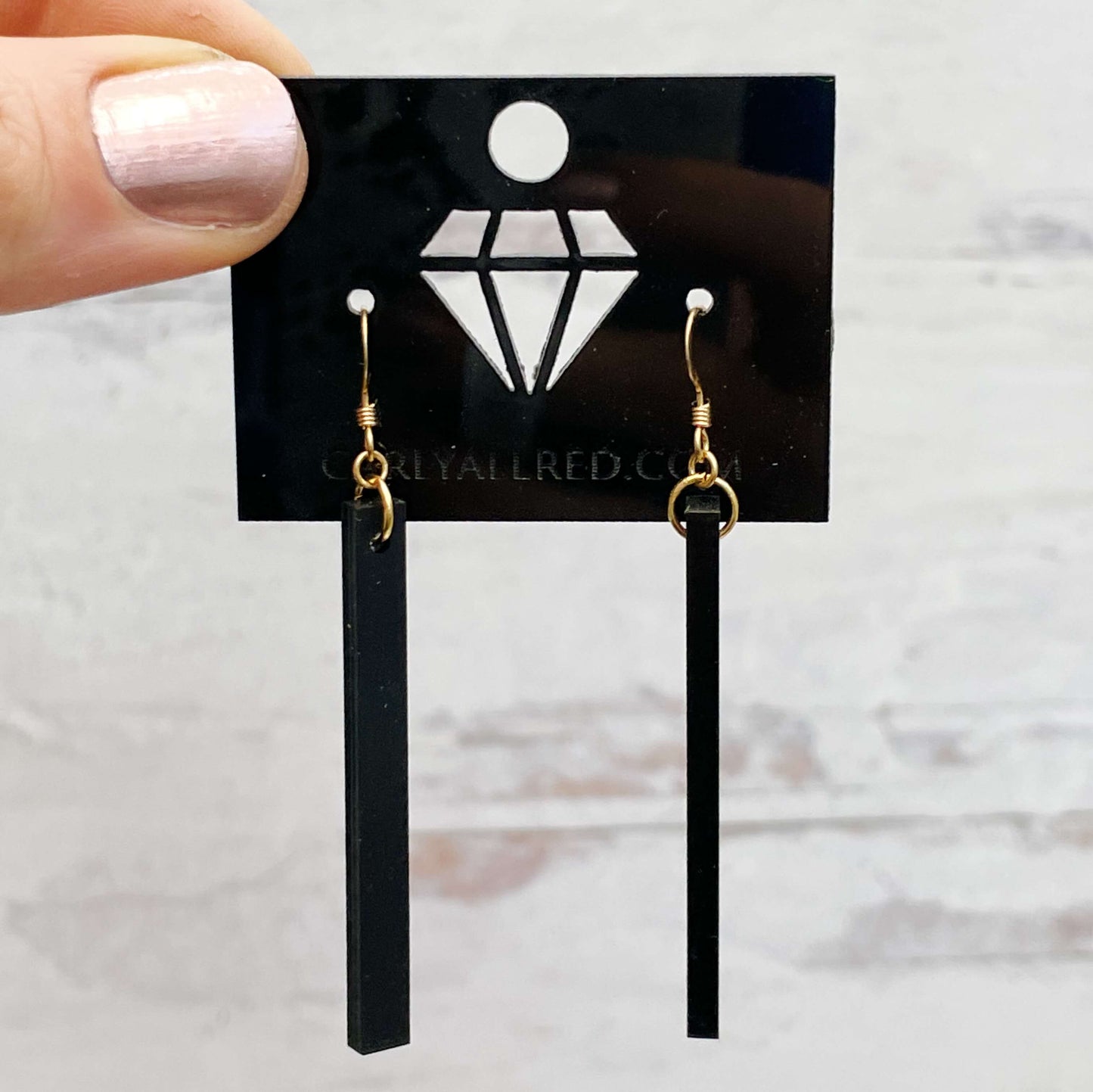 Lightweight Laser Cut Earrings - Matchstick