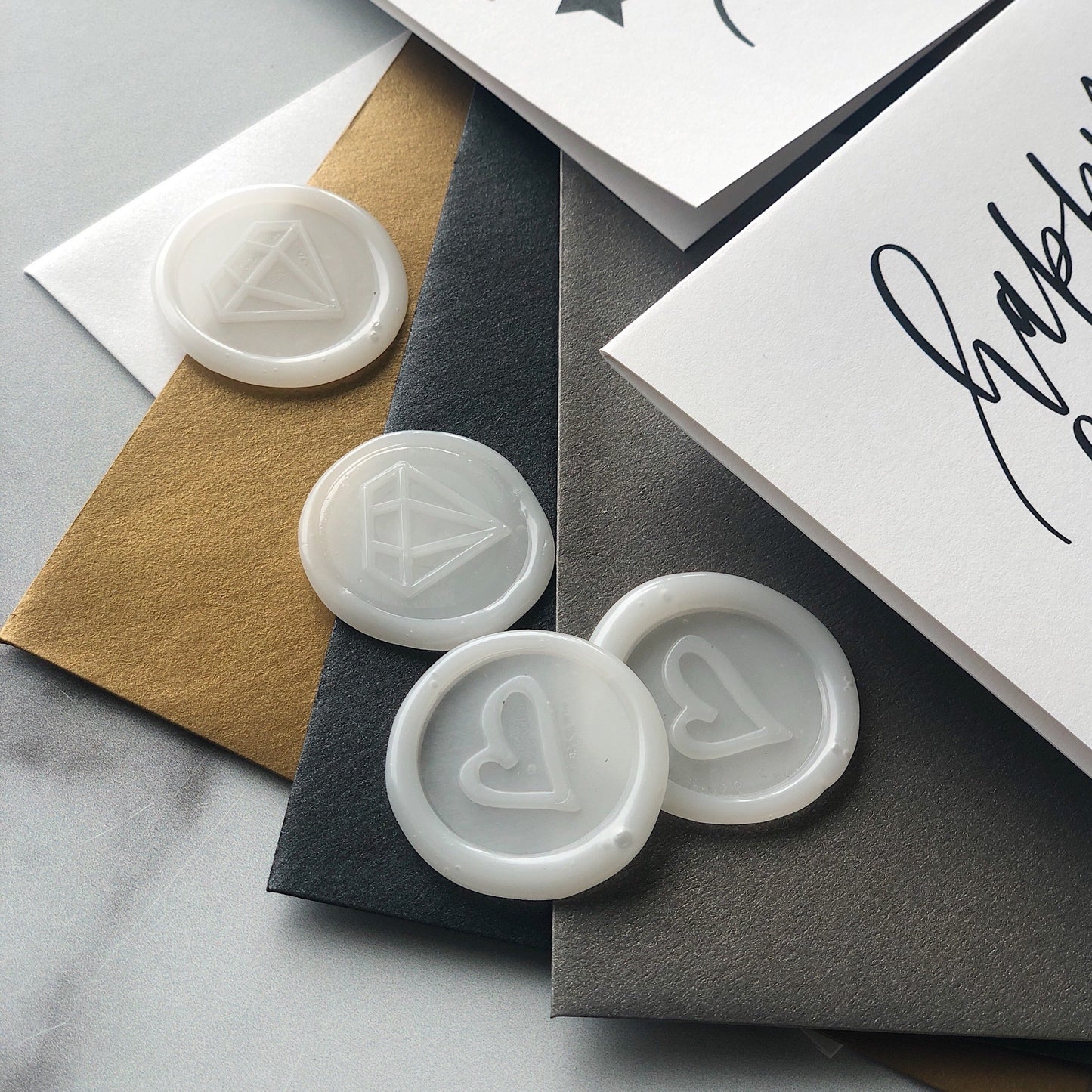 Pre-Assembled Adhesive Wax Seals (set of 25)