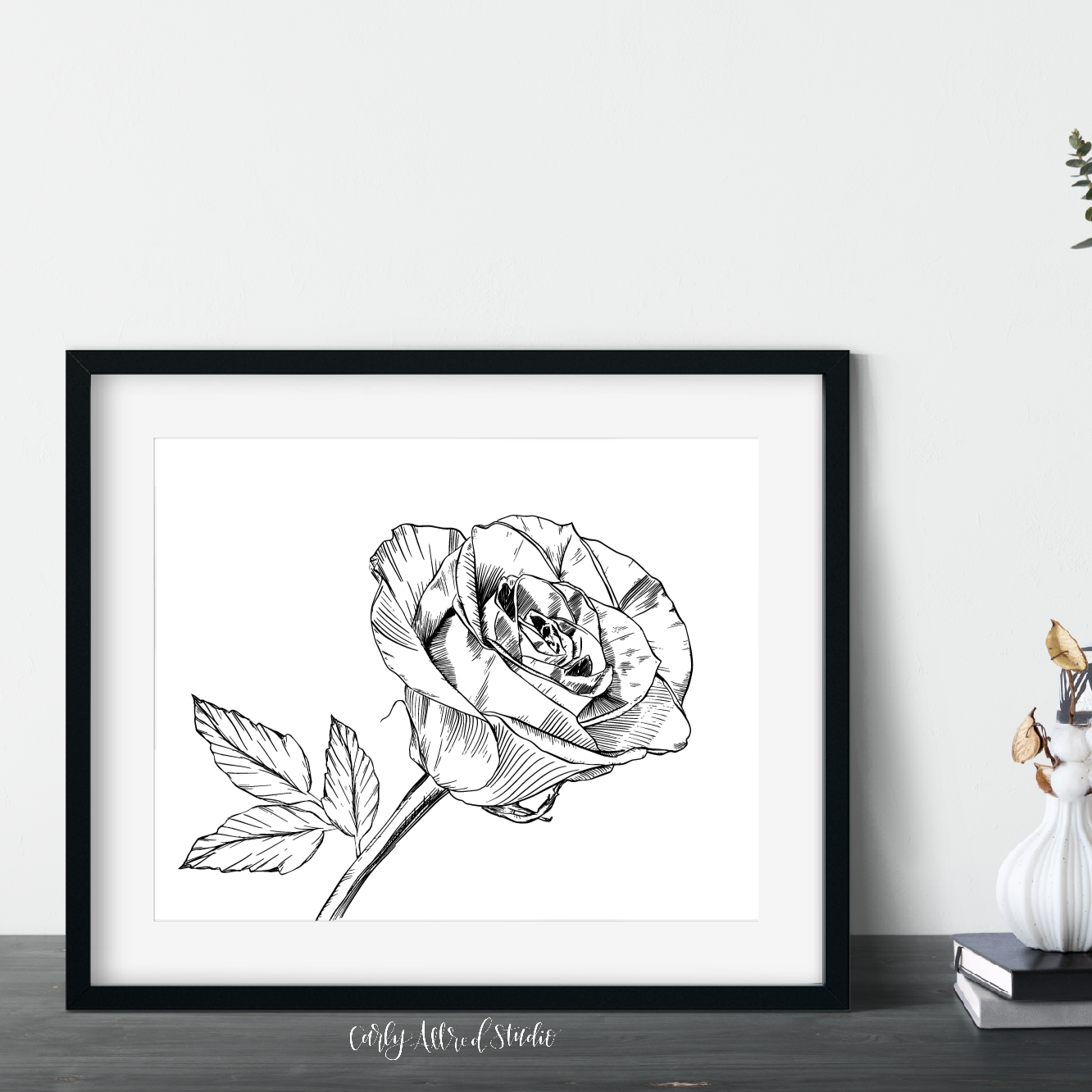 Rose Flower Floral Art Print