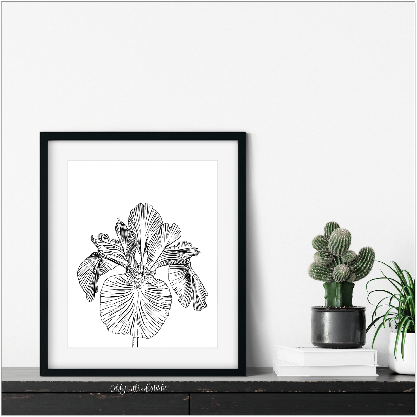 Iris Floral Archival Print