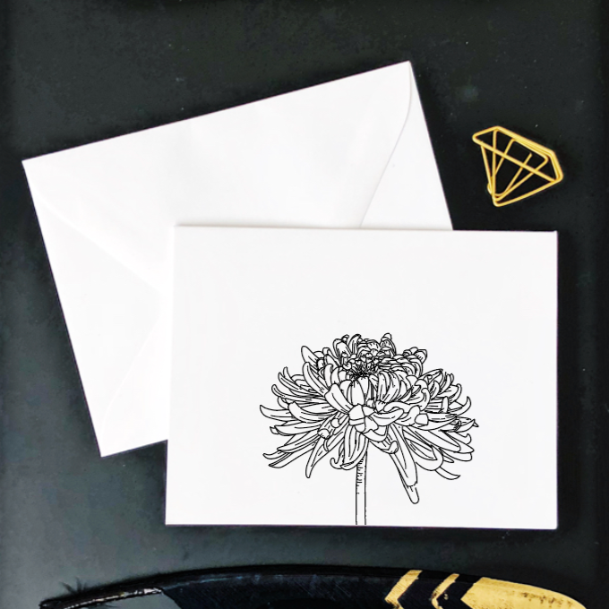 Chrysanthemum Card