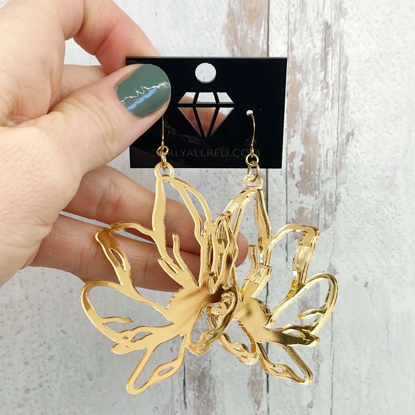 Lightweight Laser Cut Earrings - Magnolia