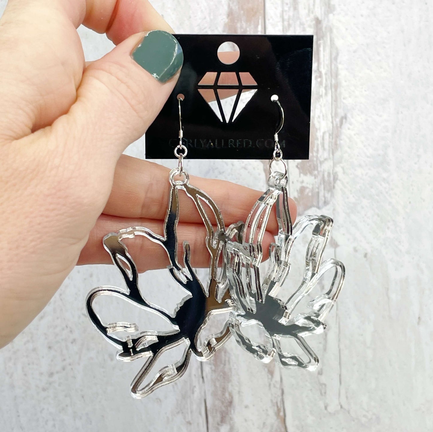 Lightweight Laser Cut Earrings - Magnolia