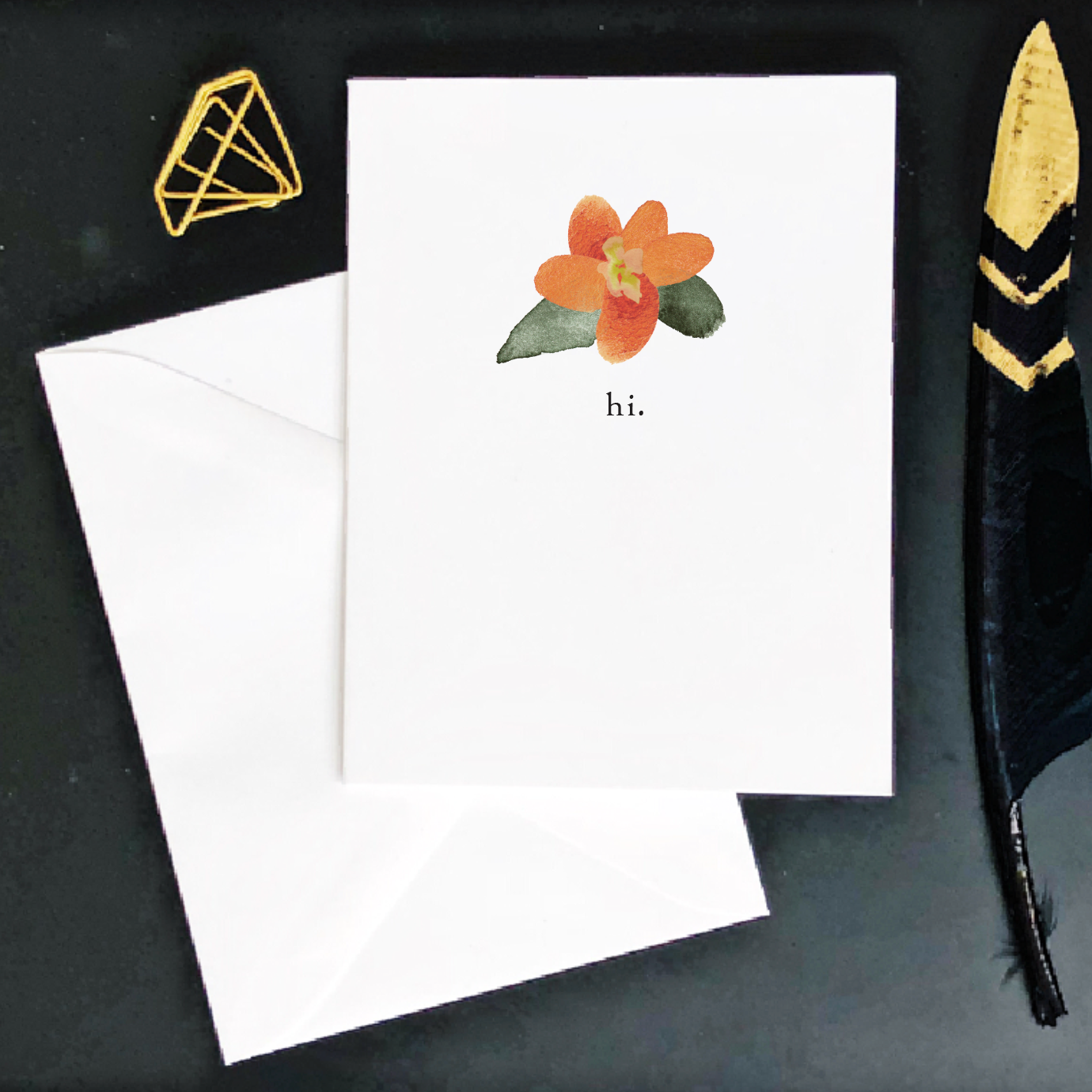 Hi Floral Card
