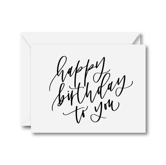 Happy Birthday to You Card