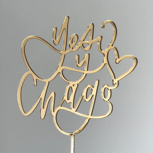 Custom Laser-cut Cake Topper