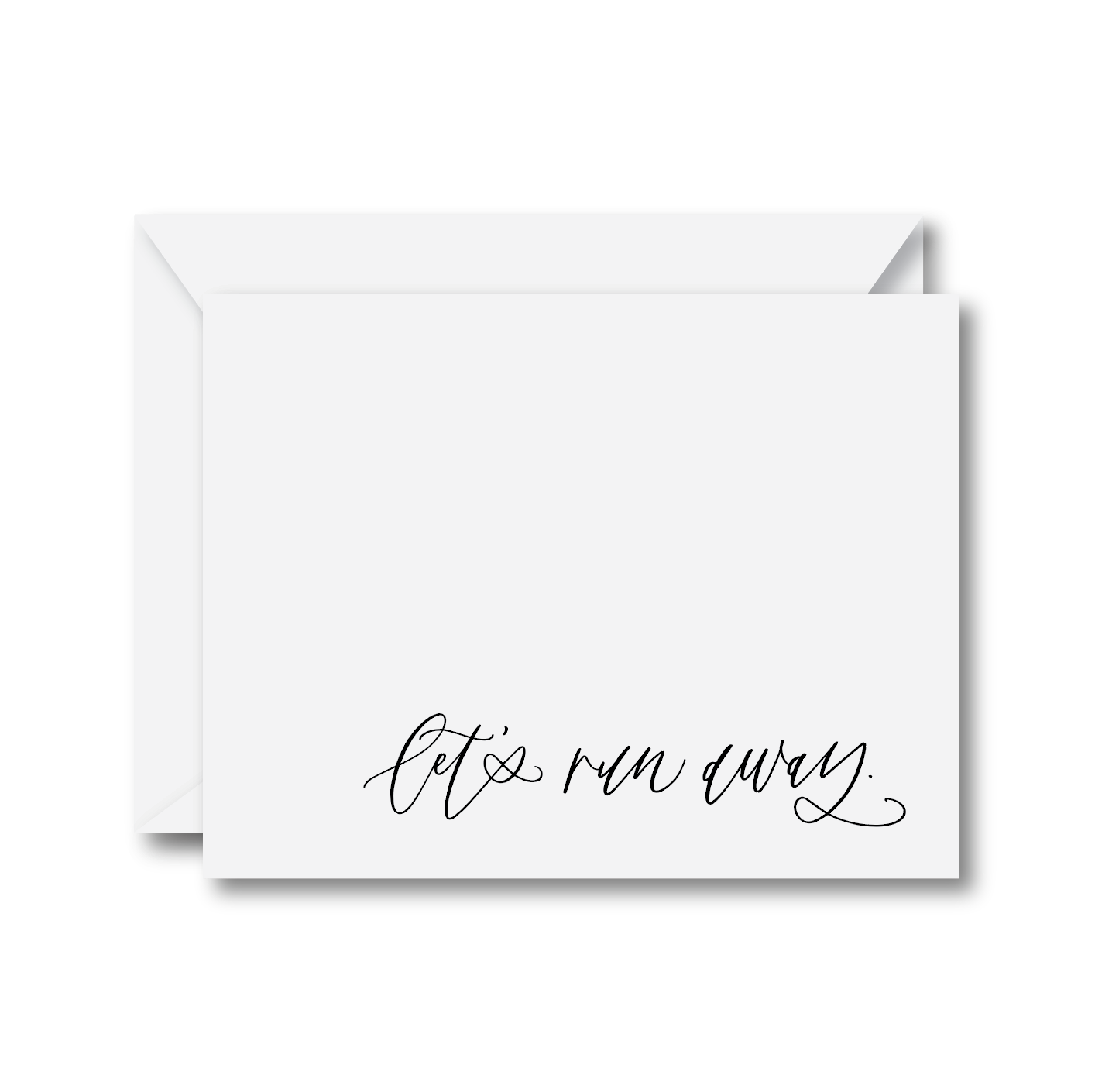 Let's Run Away Card