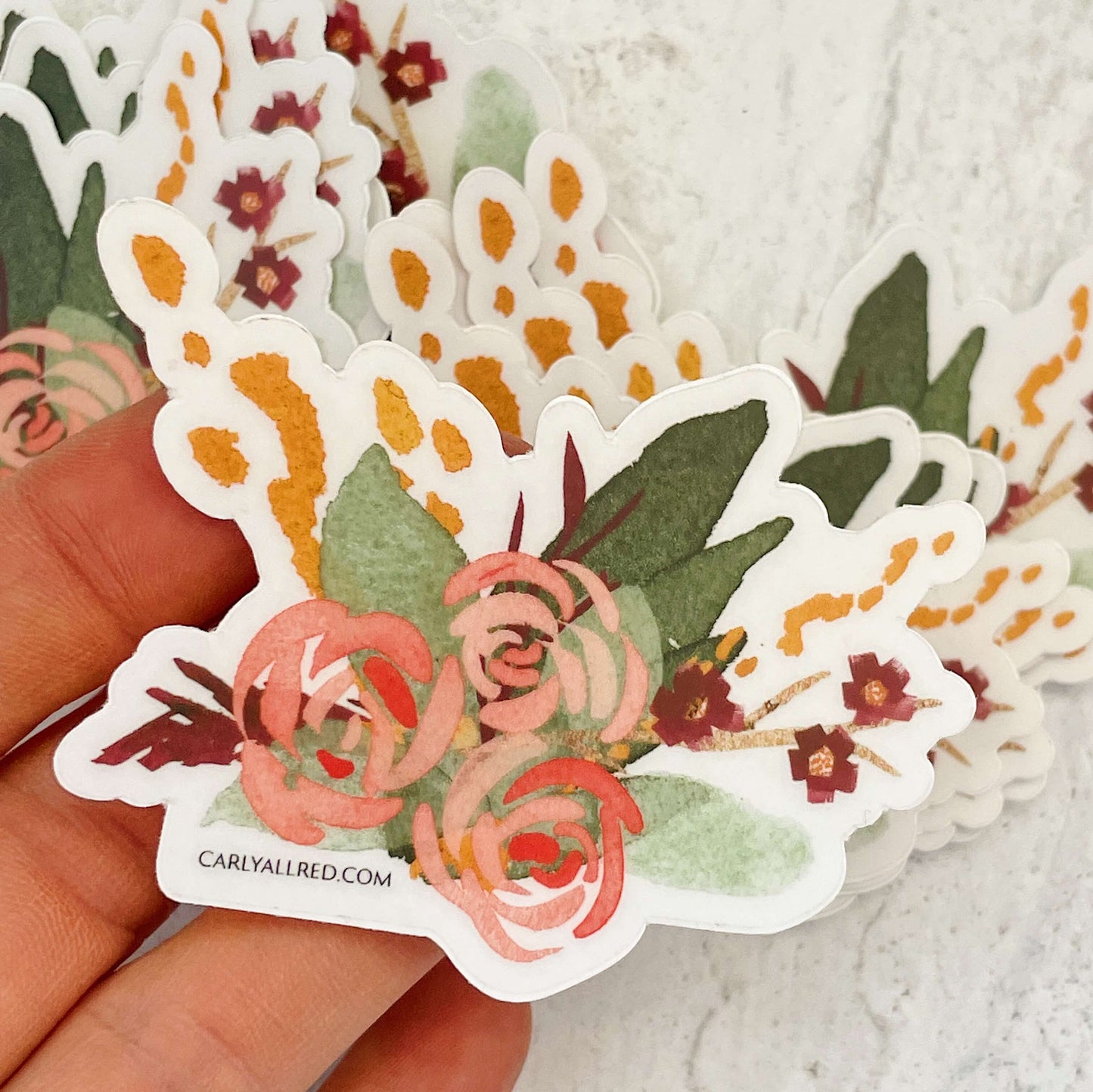 Watercolor Stickers - Transparent Back