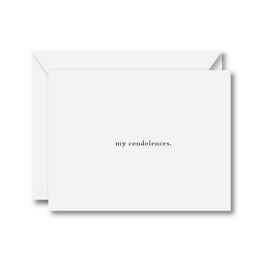 My Condolences Card