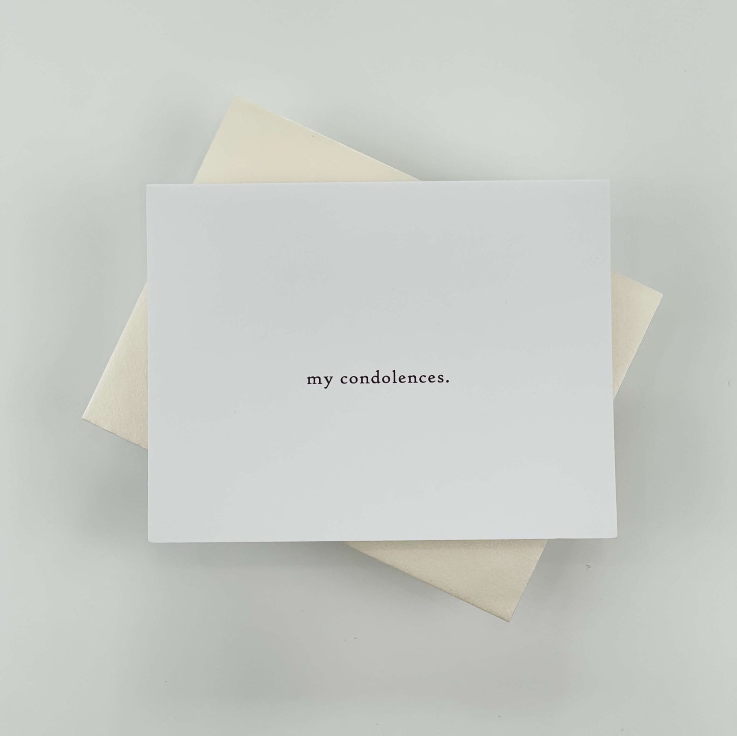 My Condolences Card