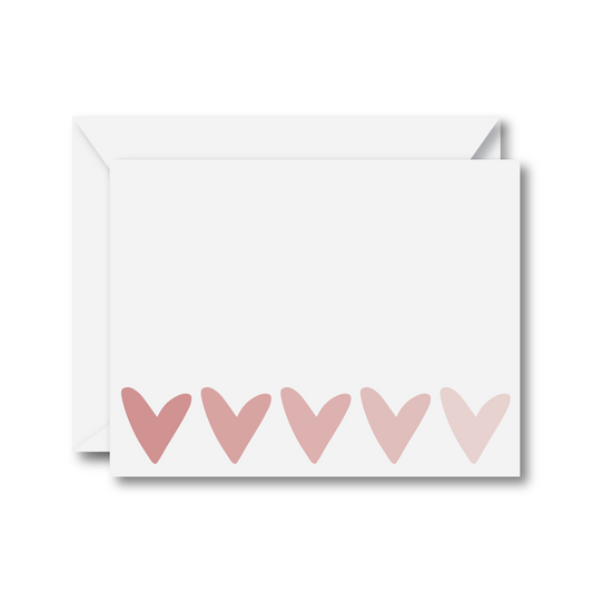 Ombre Hearts Card