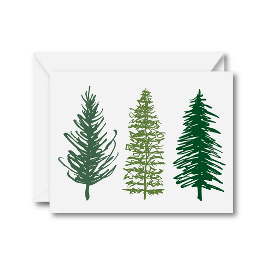 Pine Trees Greeting Card