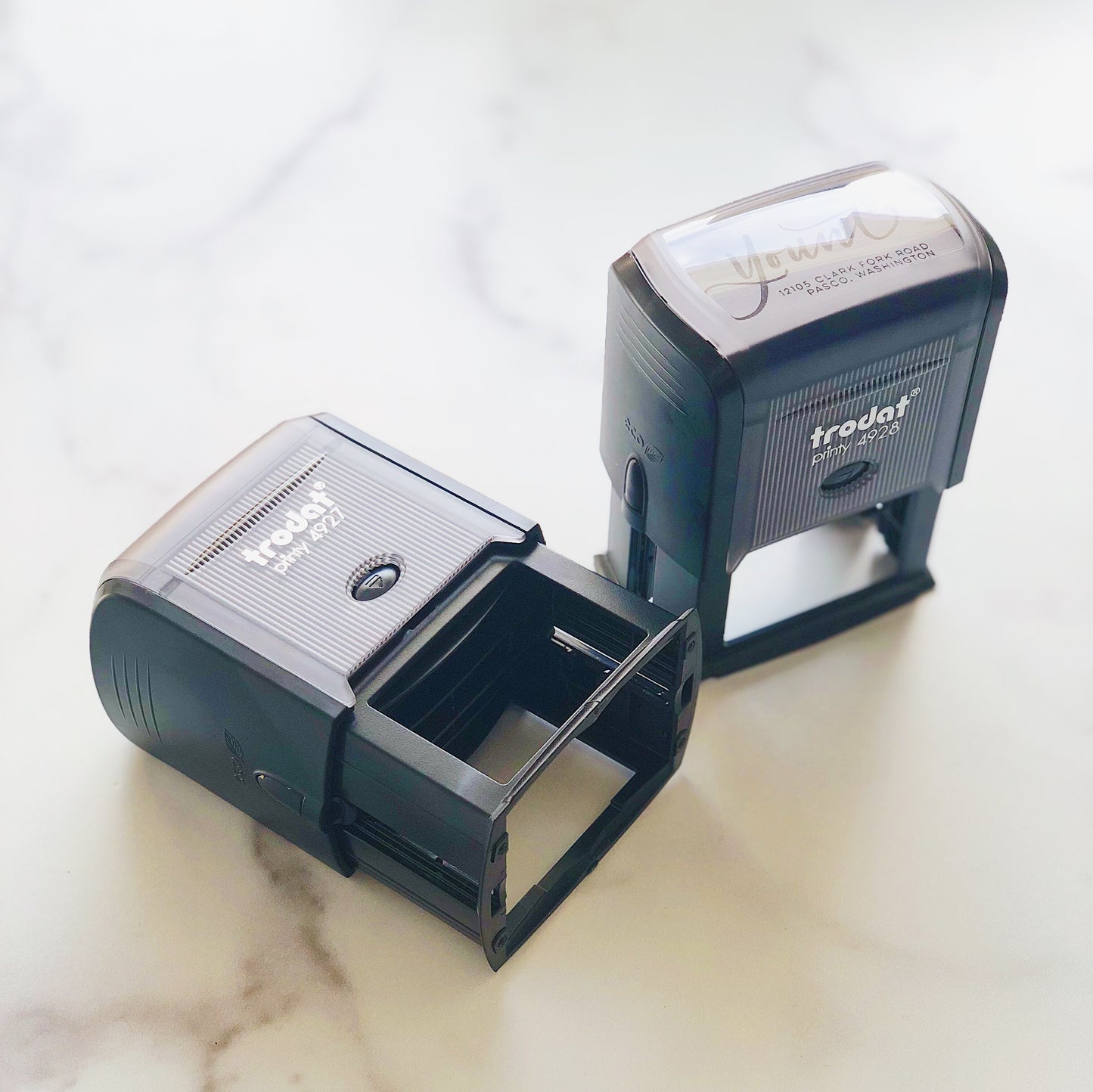 Custom Hand-Lettered Address Stamp