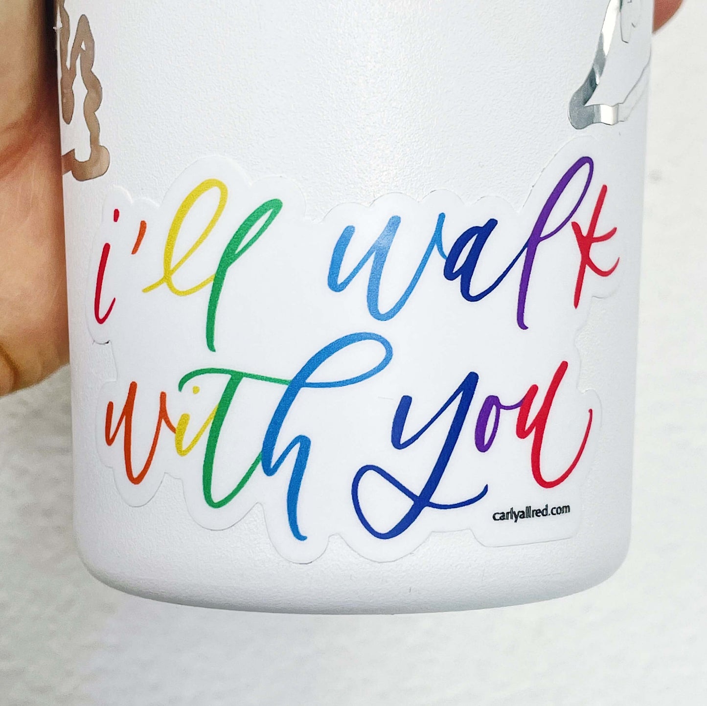 I'll Walk With You Vinyl Sticker