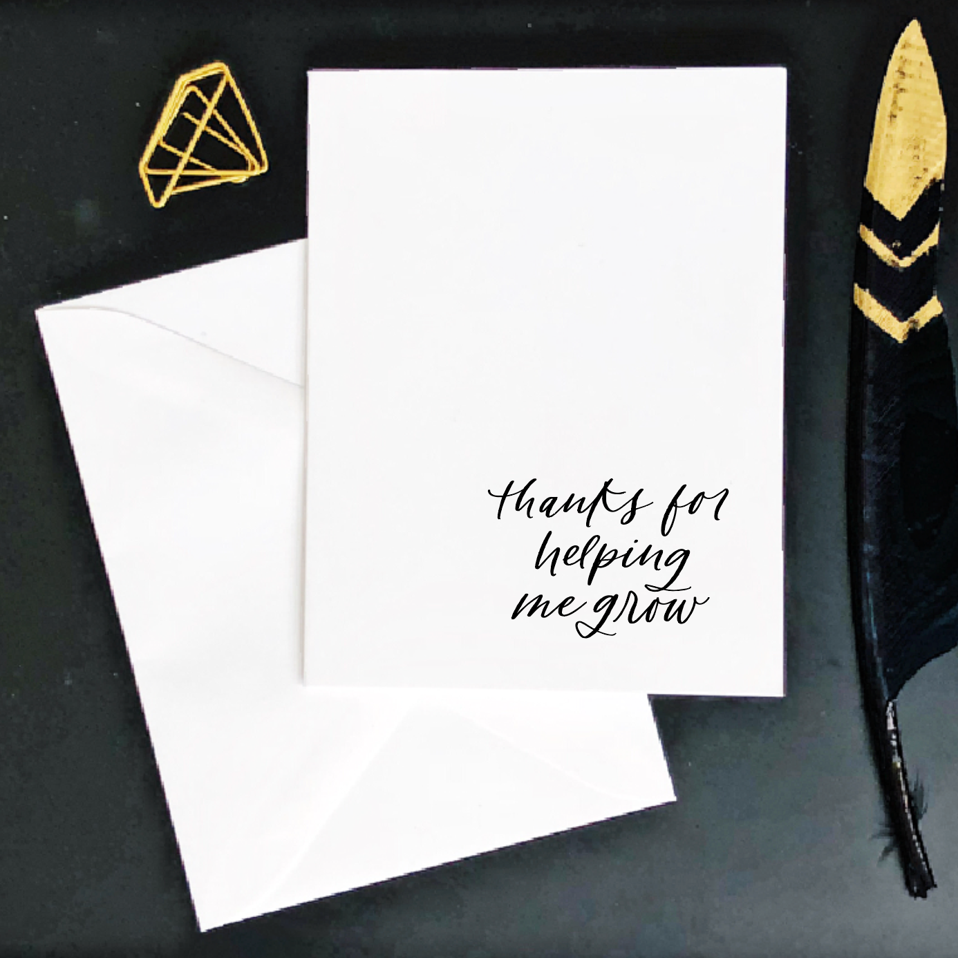 Thanks For Helping Me Grow Card