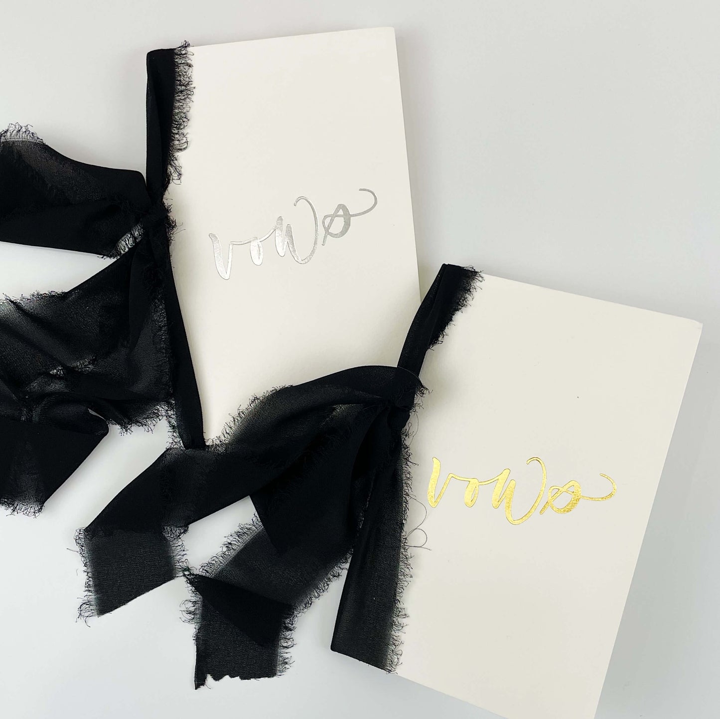 Large Foil Pressed Vow Books (Set of 2)