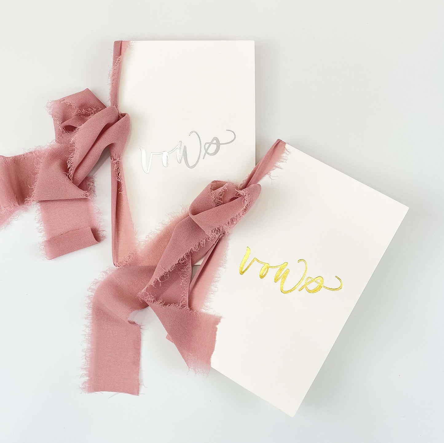 Large Foil Pressed Vow Books (Set of 2)