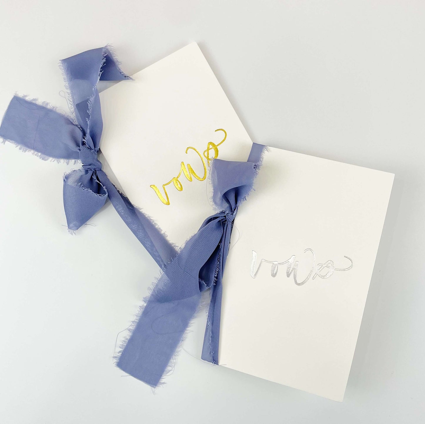 Large Foil Pressed Vow Books (Set of 2)