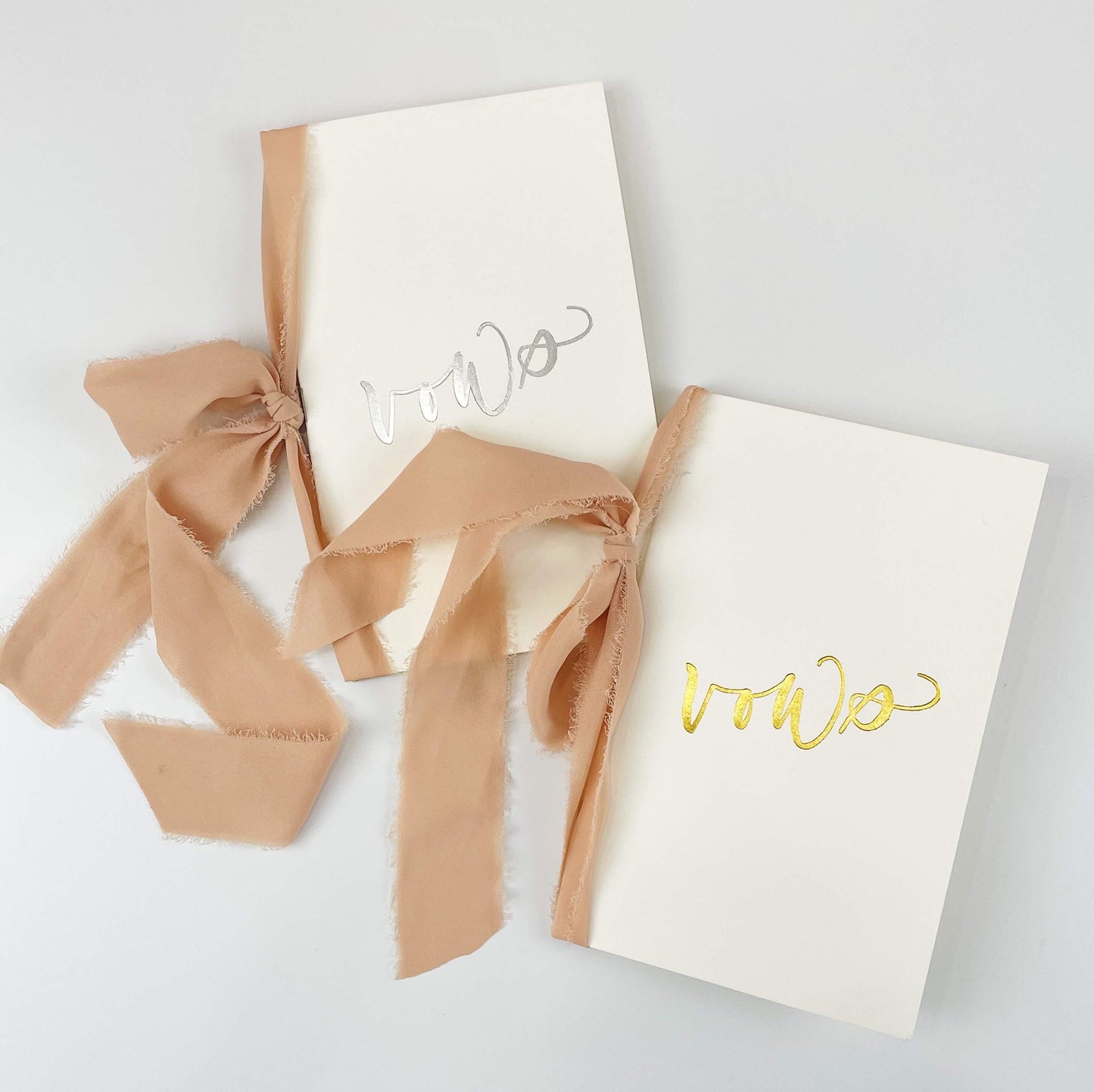 Large Foil Pressed Vow Books (Set of 2)