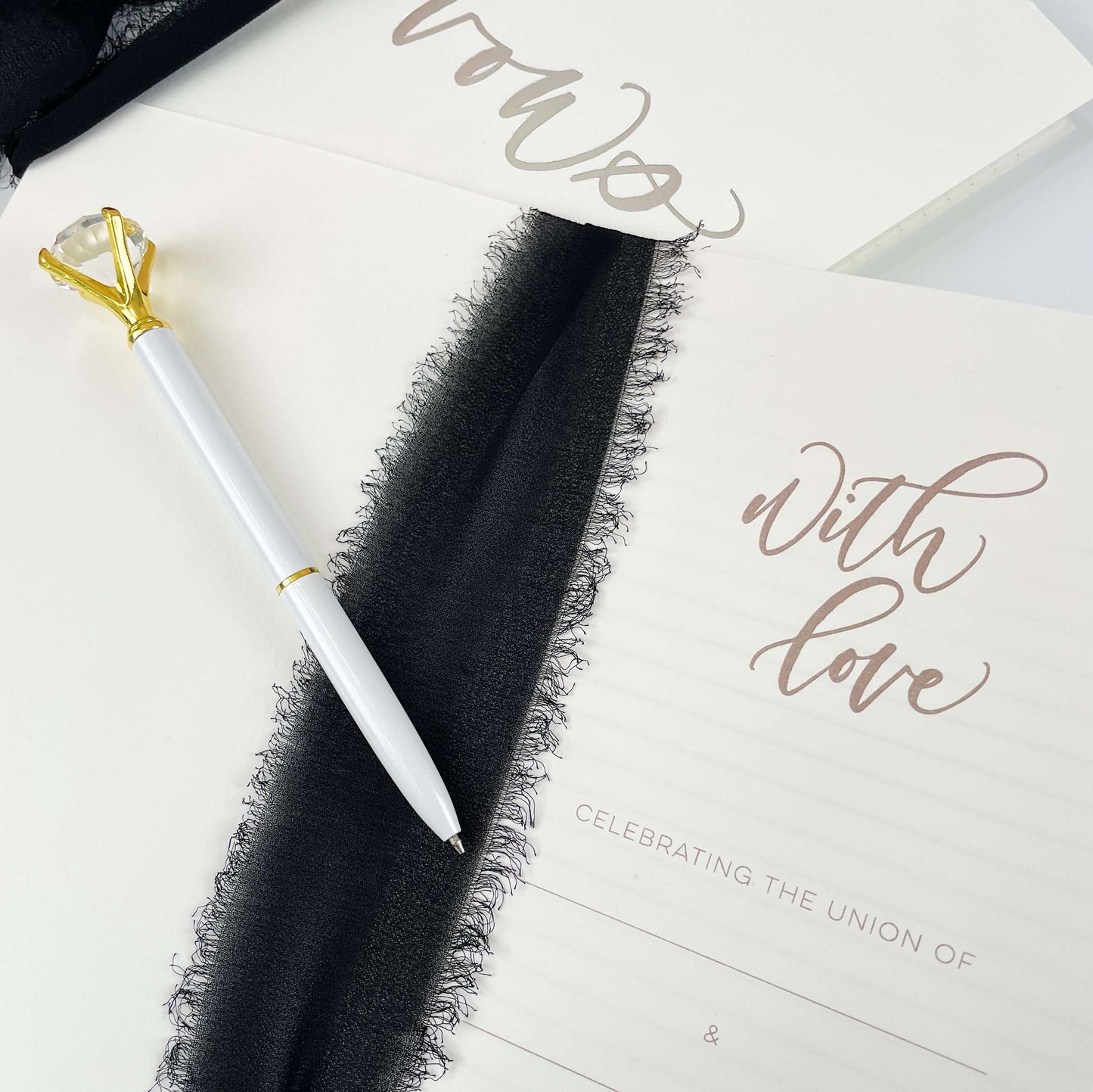 Large Foil Pressed Vow Books (Set of 2)