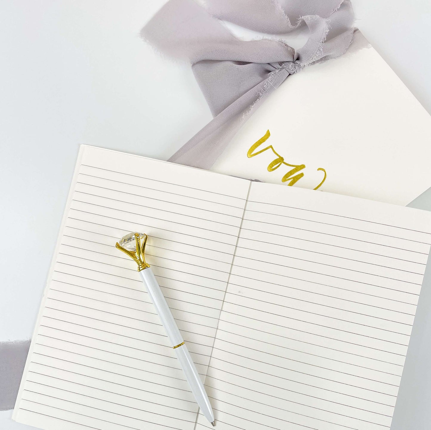 Large Foil Pressed Vow Books (Set of 2)