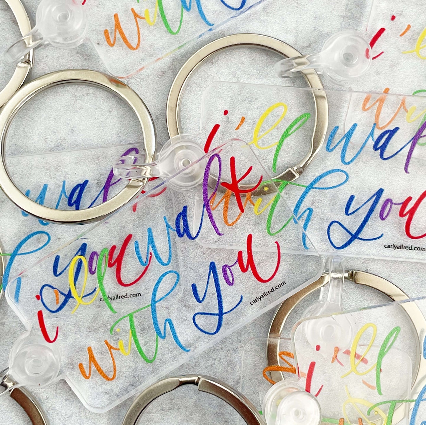 I'll Walk With You Acrylic Keychain