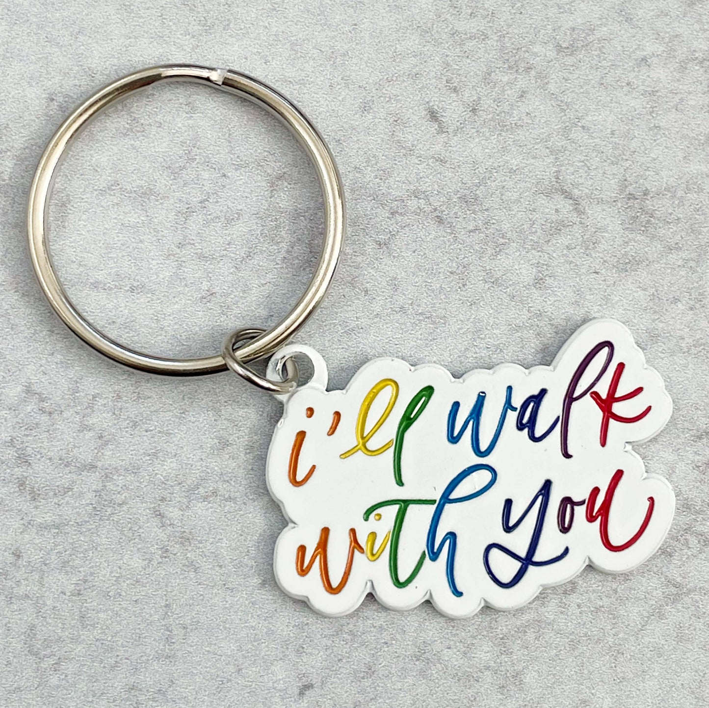 I'll Walk With You Acrylic Keychain