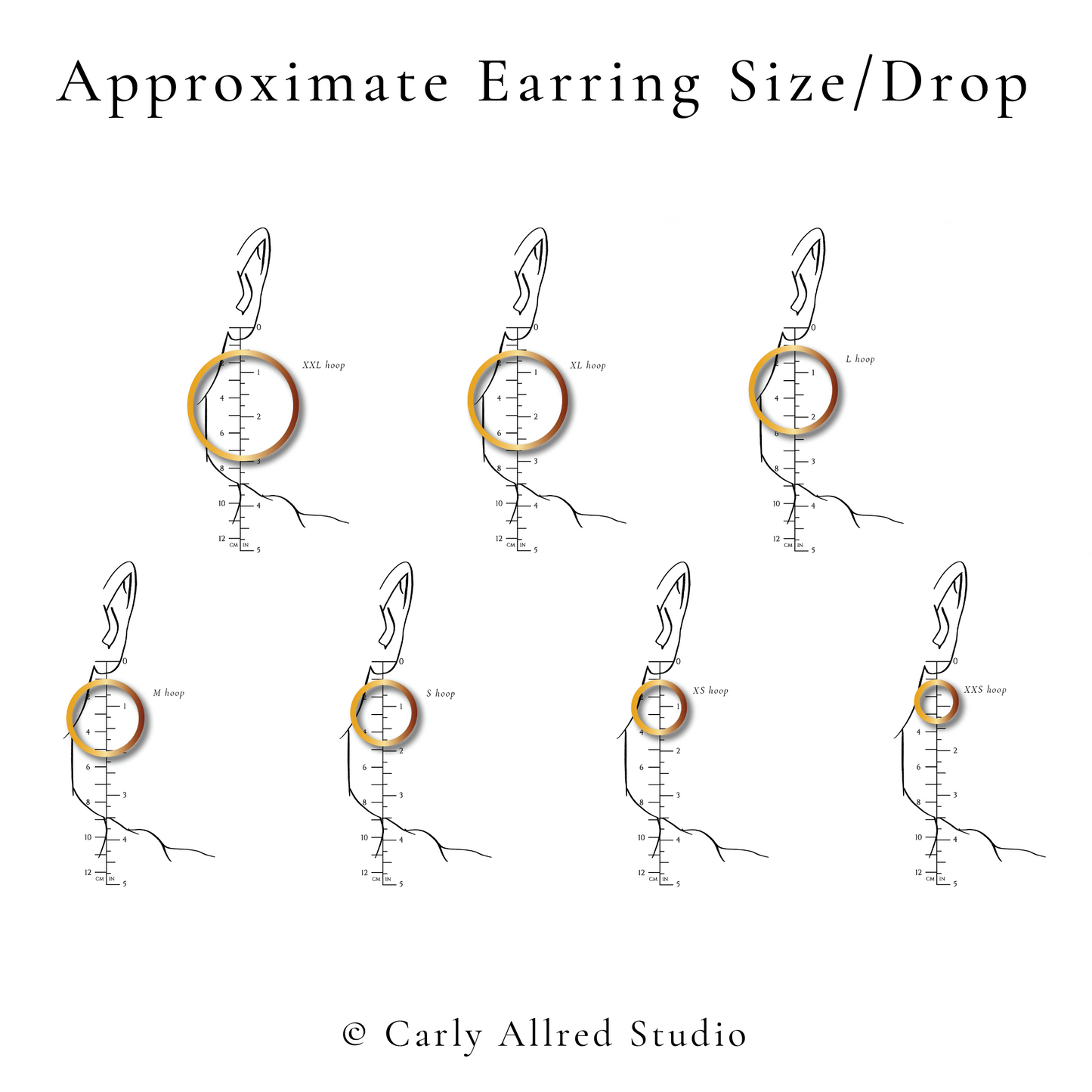 Lightweight Laser Cut Earrings - Single Hoops