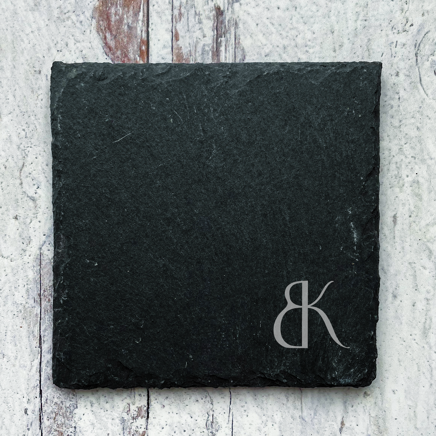 Engraved Slate Coasters - Set of 4 - Your Words / Design