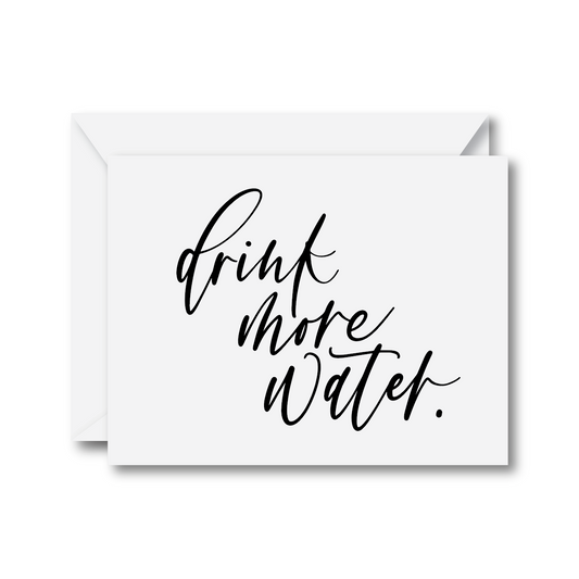 Drink More Water Card