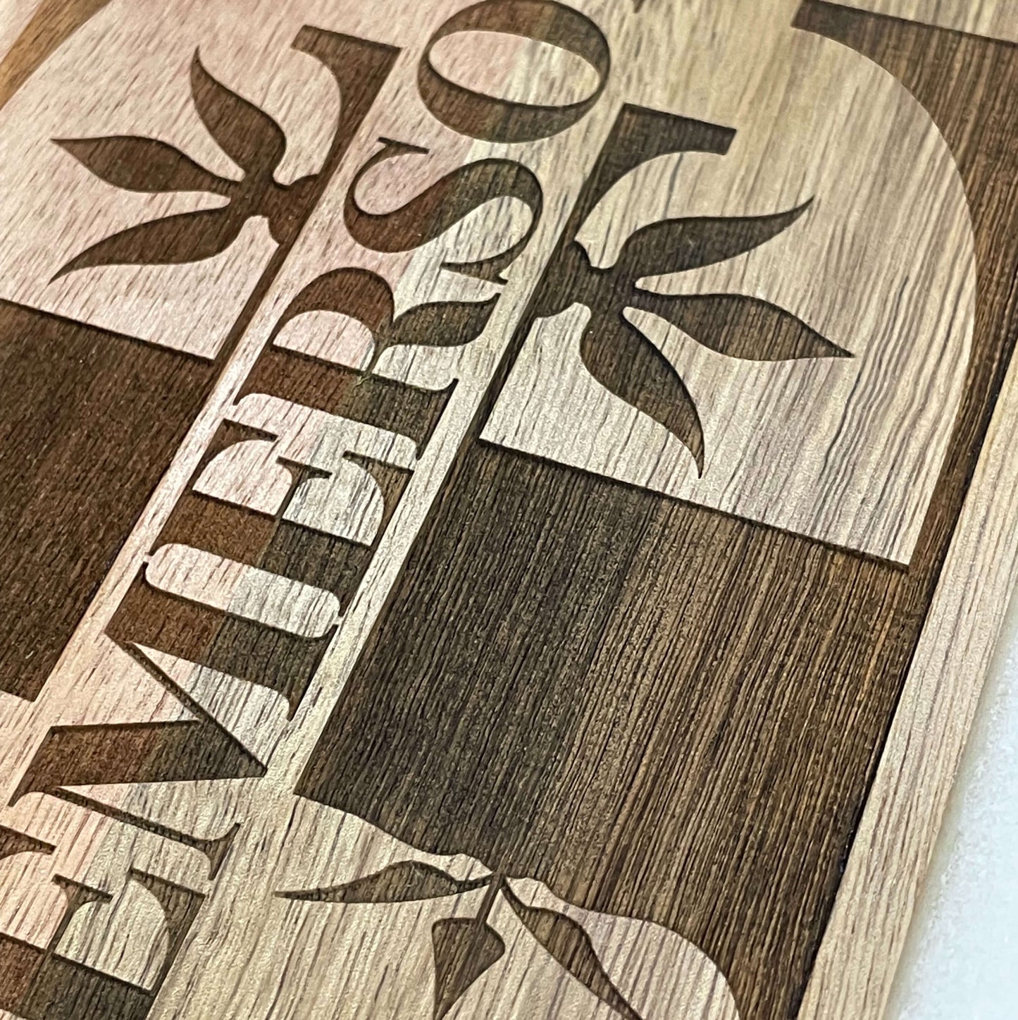 Engraved Real Marble / Acacia Wood Charcuterie Board