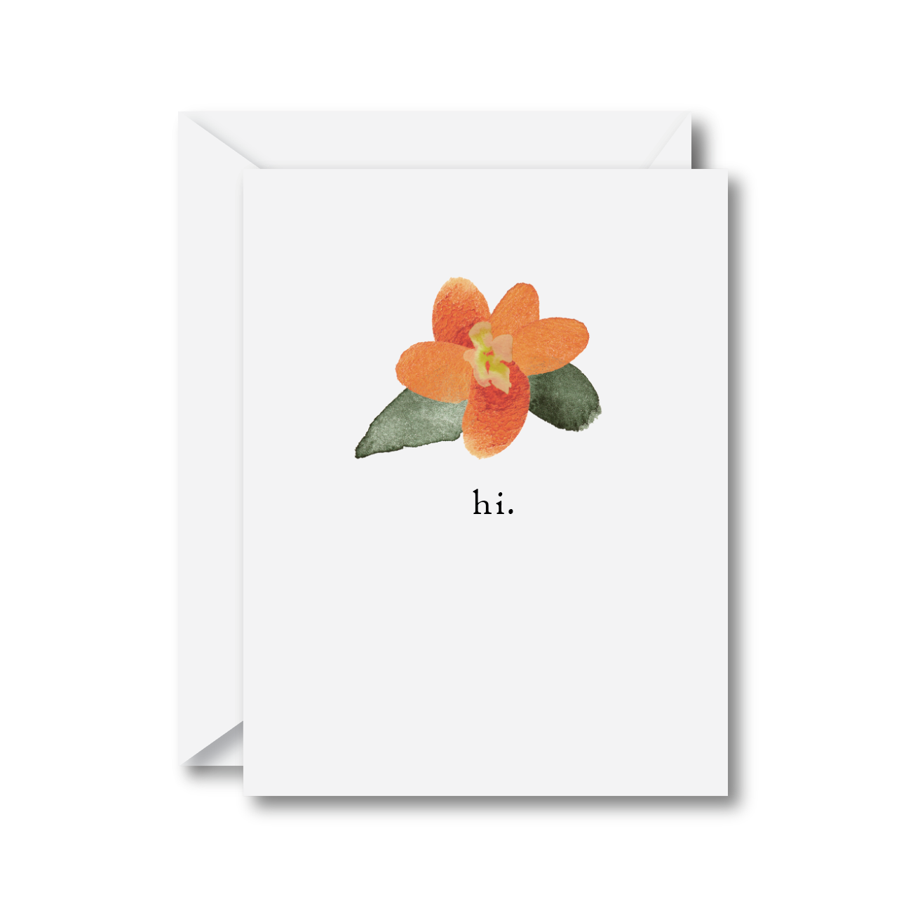 Hi Floral Card