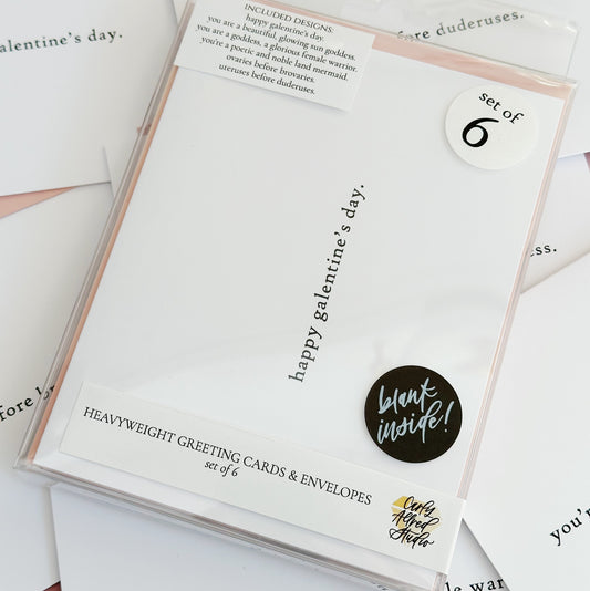 Galentine's Cards Box Set of 6