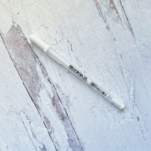 White Sakura Gelly Roll Pen