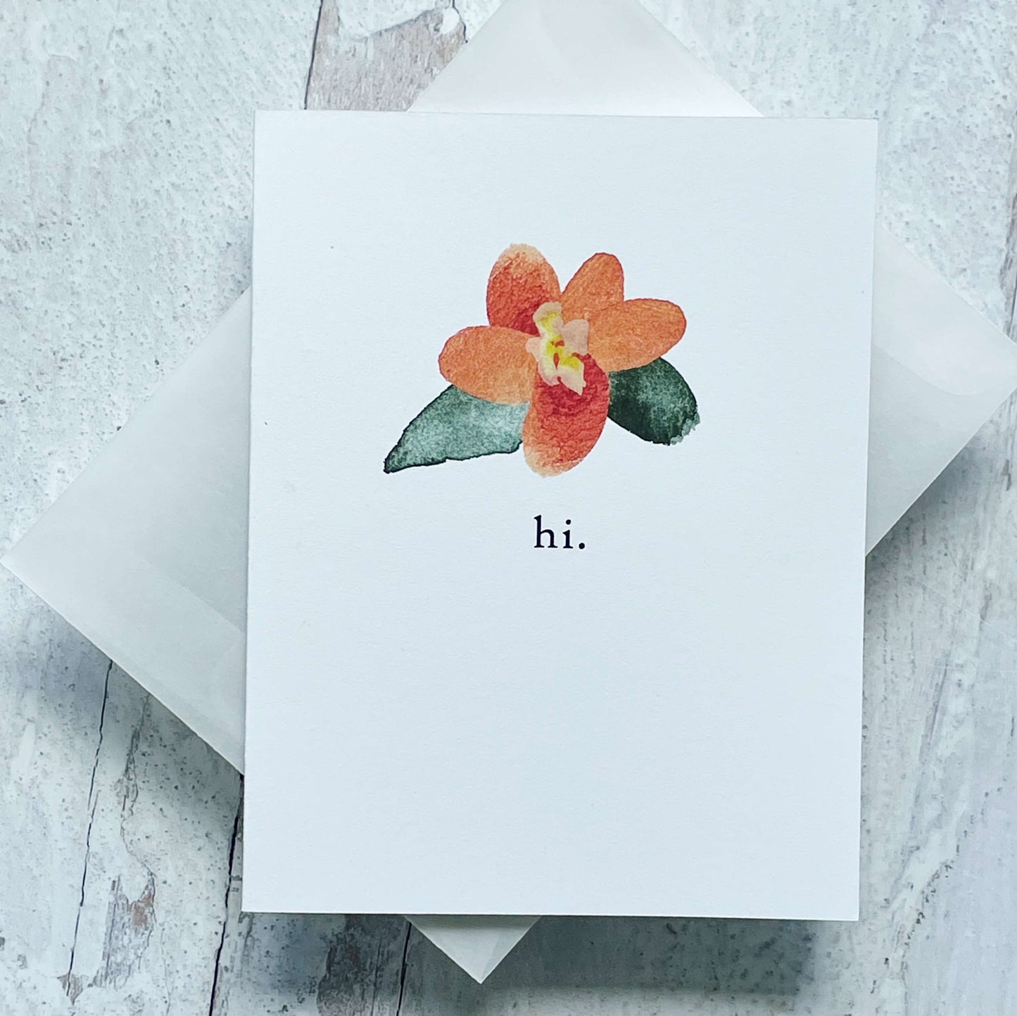 Hi Floral Card