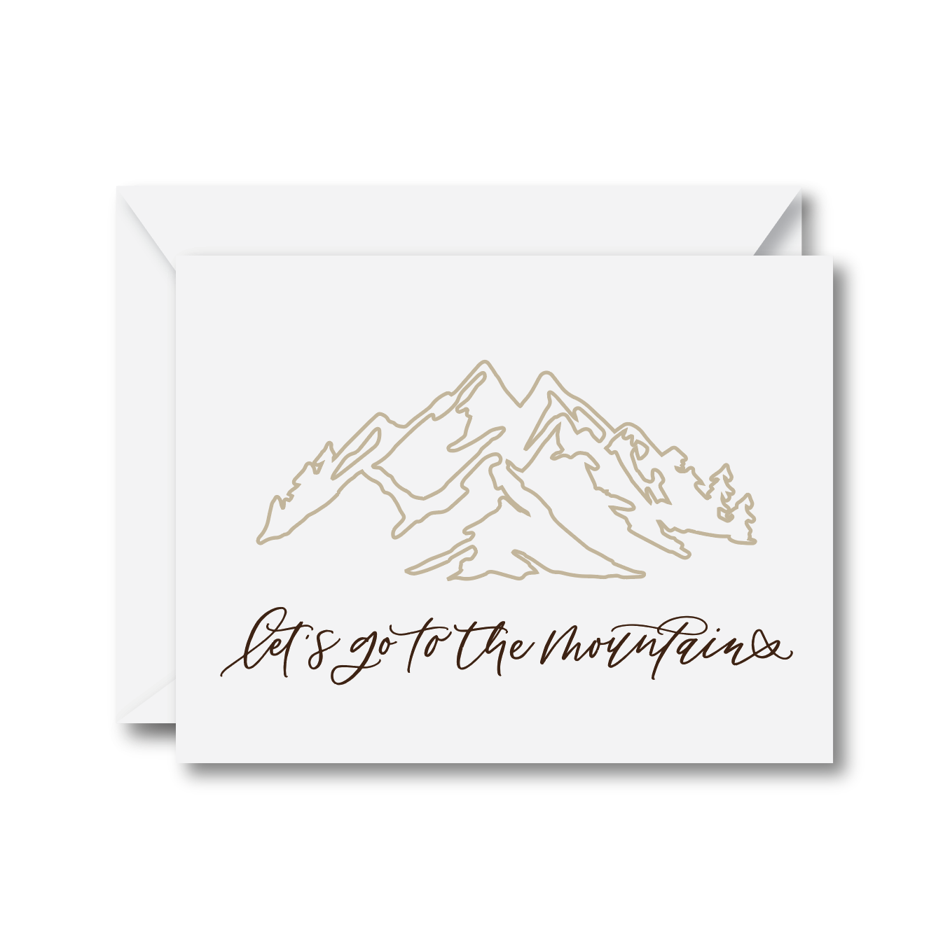 Let's Go to the Mountains Card