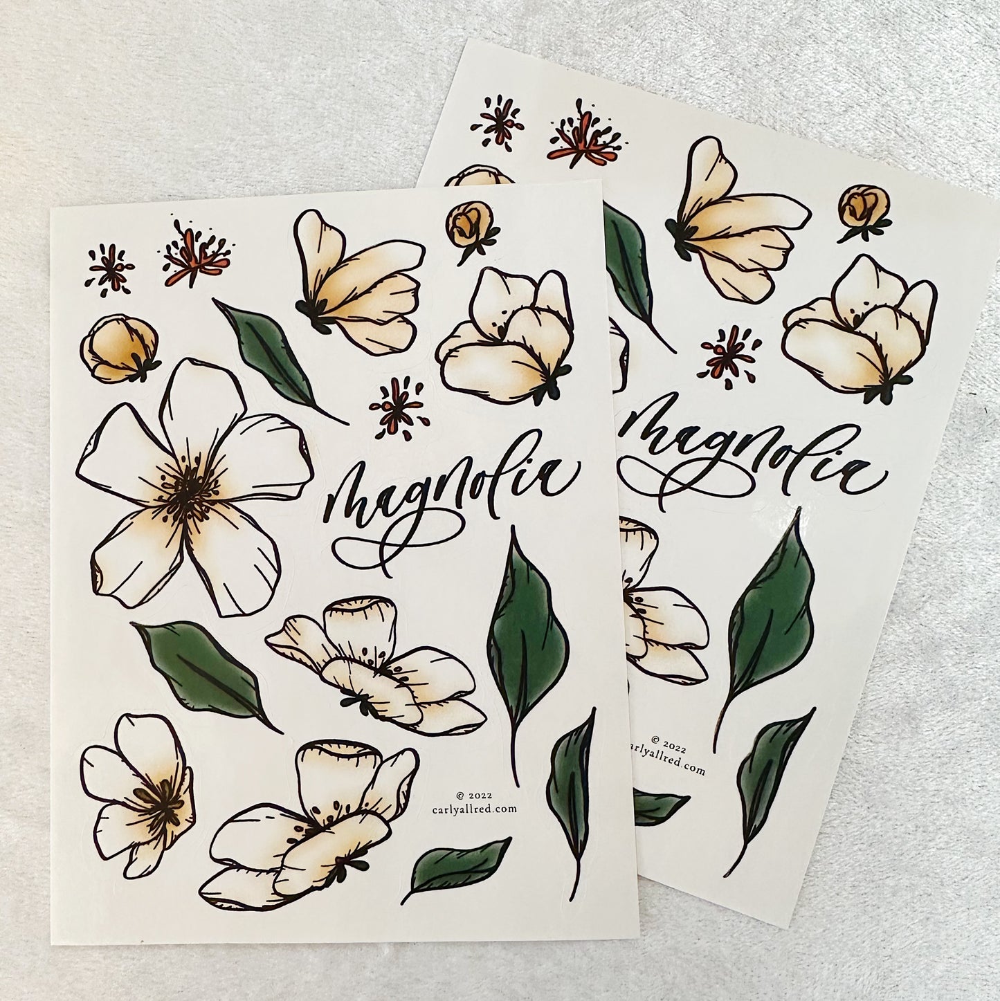 Magnolia Stickers (2 sheets)