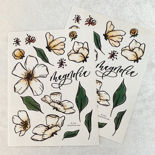 Magnolia Stickers (2 sheets)