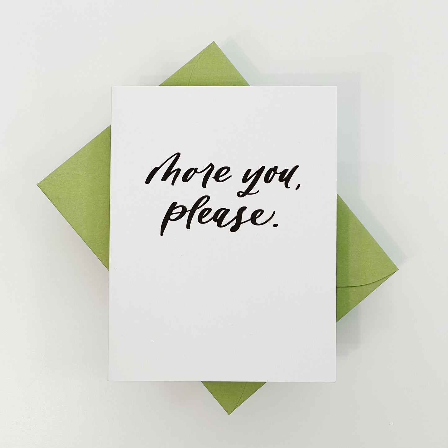 More You Please Card