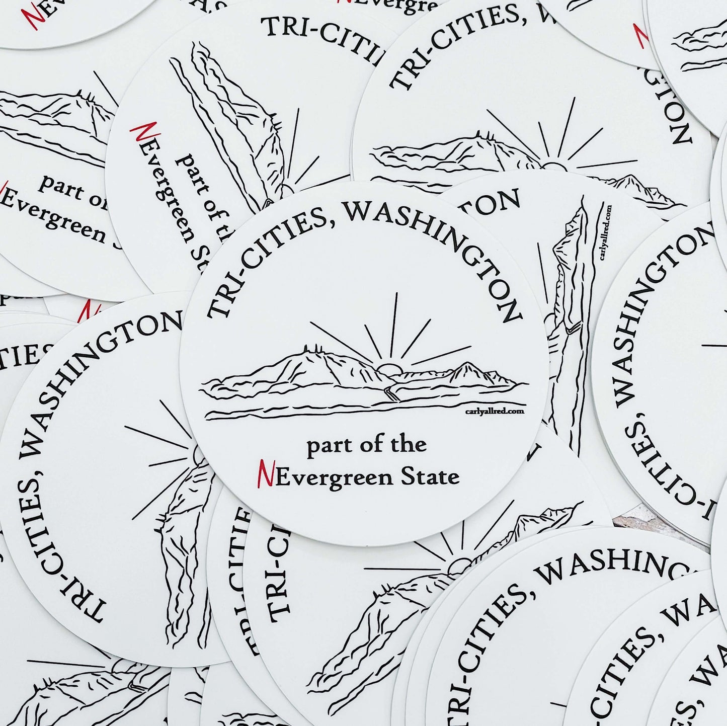 Tri-Cities, Washington Vinyl Sticker