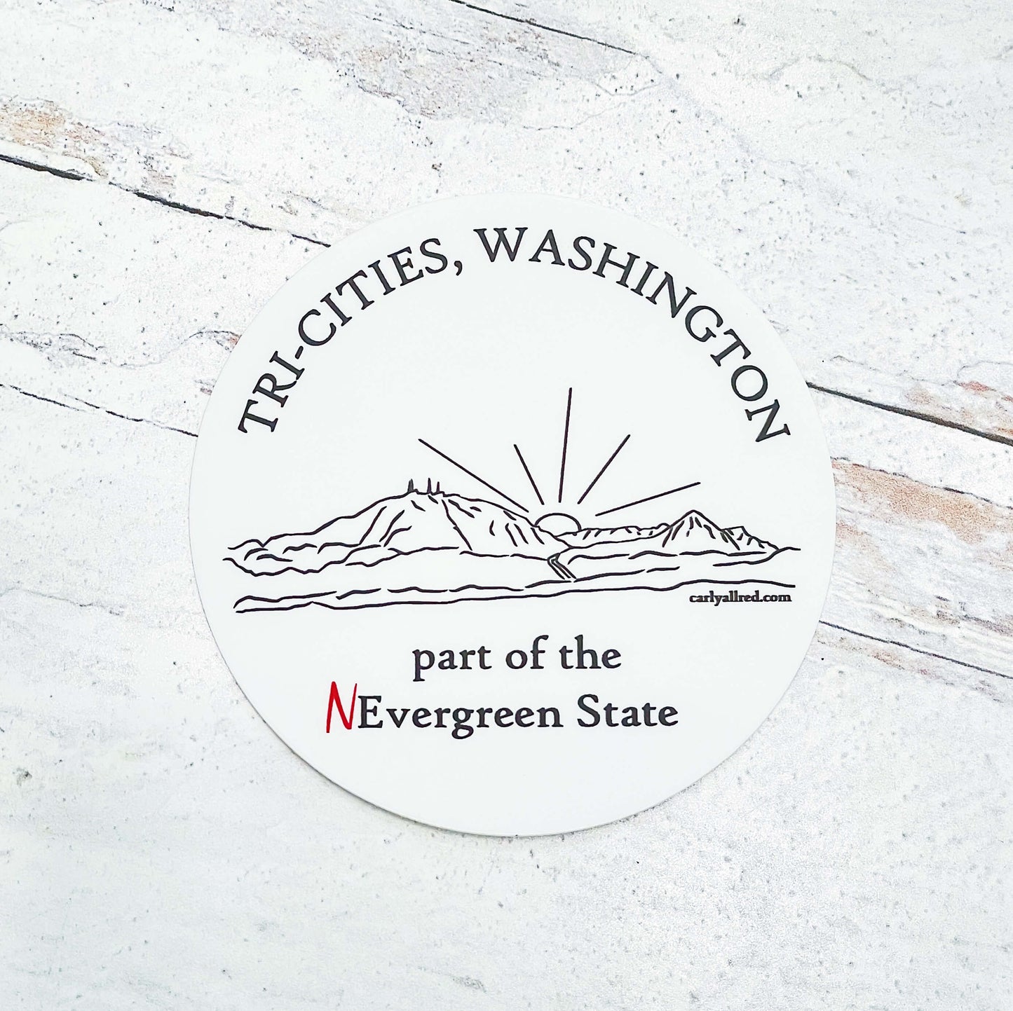 Tri-Cities, Washington Vinyl Sticker
