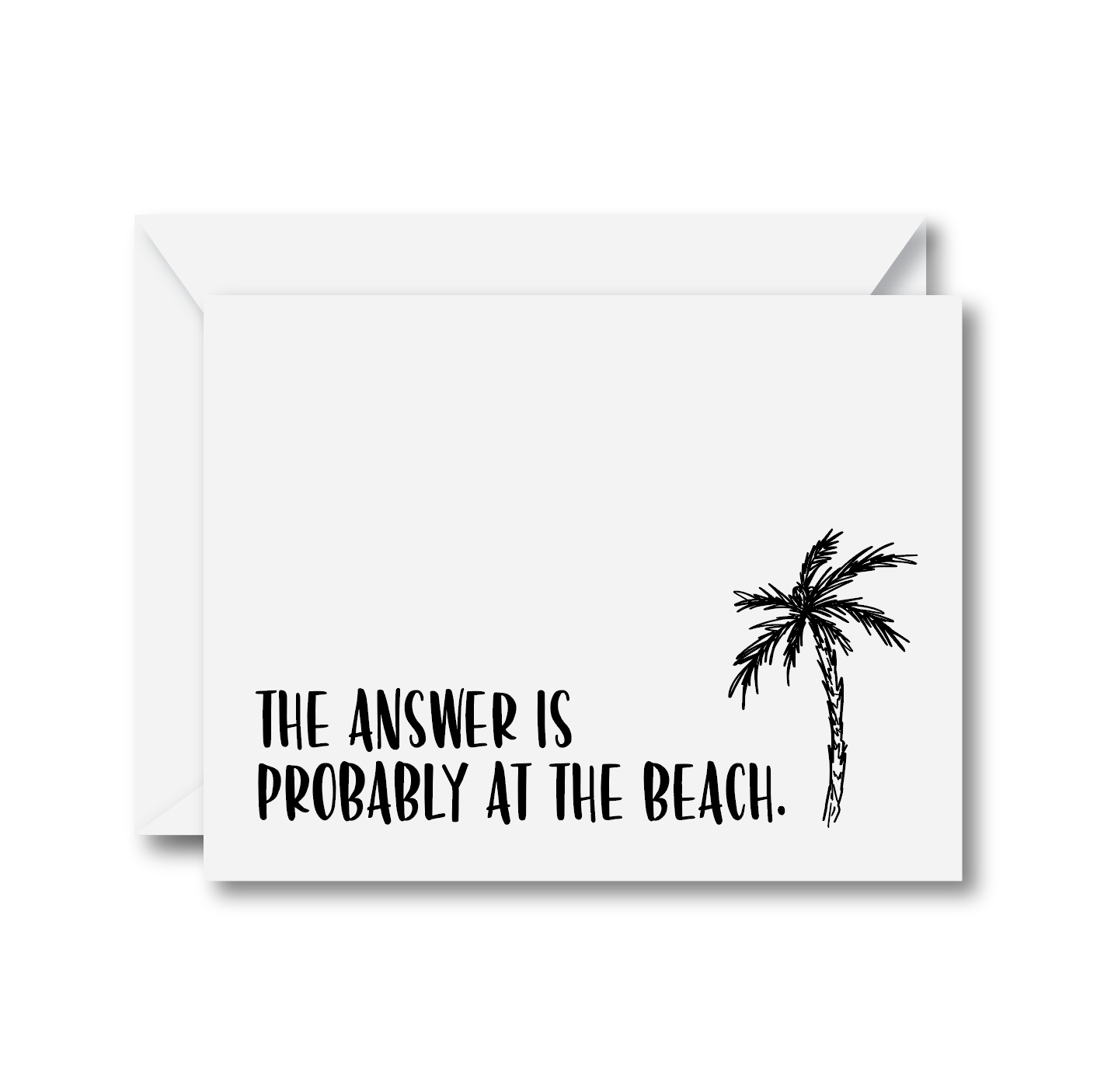 The Answer is Probably at the Beach Card